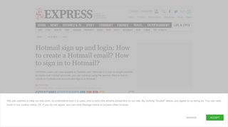 Hotmail sign up and login: How to create a Hotmail email? How to ...