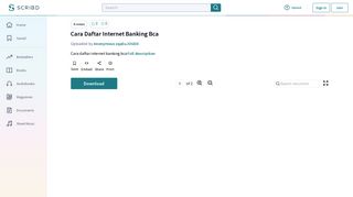 Cara Daftar Internet Banking Bca - Scribd