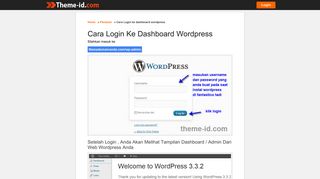 cara login wordpress - Theme-id.com