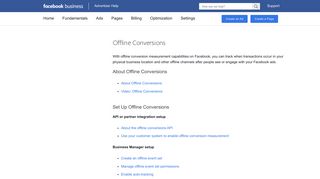 Offline Conversions | Facebook Ads Help Center