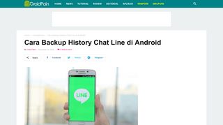 Cara Backup History Chat Line di Android | DroidPoin