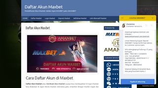 Daftar Akun Maxbet | Cara Daftar Maxbet | Register Maxbet