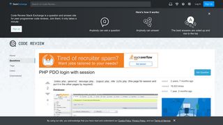 form - PHP PDO login with session - Code Review Stack Exchange