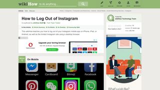 How to Log Out of Instagram: 12 Steps (with Pictures) - wikiHow