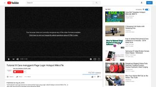 Tutorial III Cara mengganti Page Login Hotspot MikroTik - YouTube