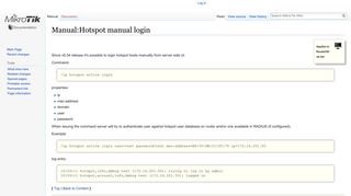 Manual:Hotspot manual login - MikroTik Wiki