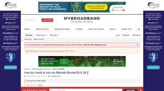 how do i hack to into my Mikrotik RouterOS 6.34.2 | MyBroadband