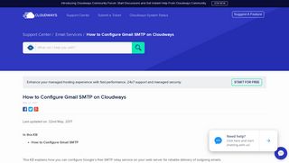 How to Configure Gmail SMTP on Cloudways - Cloudways Support