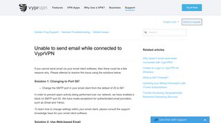 Unable to send email while connected to VyprVPN – Golden Frog ...