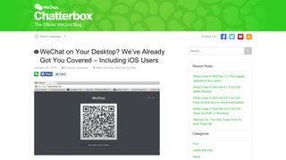 WeChat on Your Desktop? We've Already Got You Covered ...
