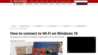 How to connect to Wi-Fi on Windows 10 - Tech Advisor