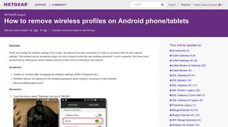 How to remove wireless profiles on Android phone/tablets | Answer ...