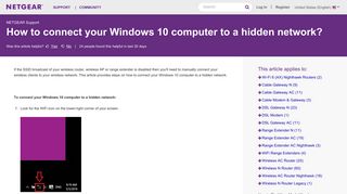 How to connect your Windows 10 computer to a hidden network ...