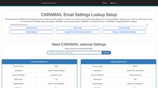 CARAMAIL Email Settings | CARAMAIL Webmail | CARAMAIL Email