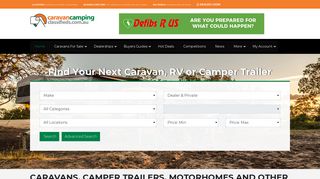Caravan Camping Classifieds: Caravan, Motorhome and RV Sales