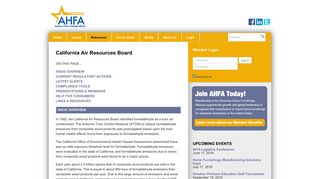 California Air Resources Board | AHFA