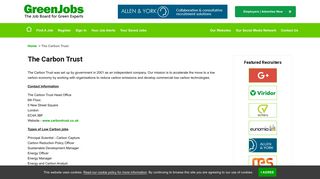 The Carbon Trust - Green Jobs