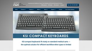 Compact Keyboards | Medical Cart Keyboards | RFID Secure Logon ...