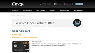 Once Agile card | Once