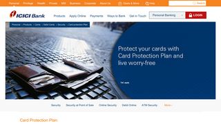 Card Protection Plan - ICICI Bank Debit Card