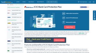 ICICI Bank Card Protection Plan - BankBazaar