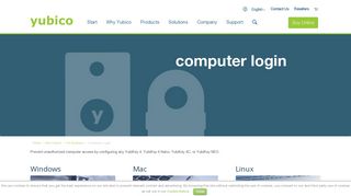 Secure Computer login Smart Card (PIV) Two-Factor | Yubico