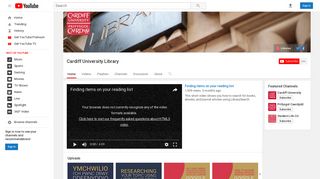 Cardiff University Library - YouTube