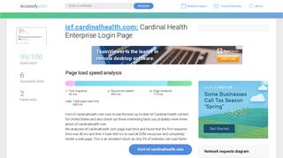 Access isf.cardinalhealth.com. Cardinal Health Enterprise Login Page