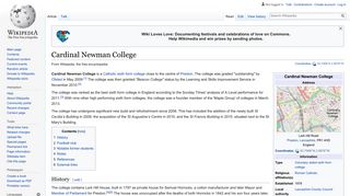 Cardinal Newman College - Wikipedia