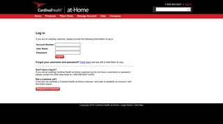 Cardinal Health at-Home: Login to your account
