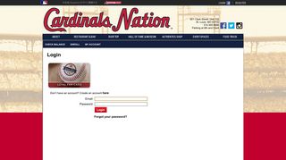 Loyalty Fan Card Login | St. Louis Cardinals