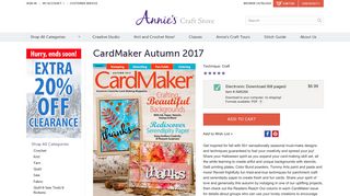 CardMaker Magazines - CardMaker Autumn 2017 - Annie's Catalog