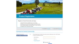 Product Registration - Cardo Community