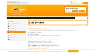 SMS Service - CardOneBanking