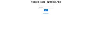 ROBOCHECK - Login Page