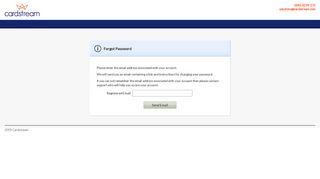 Forgot password? - Cardstream Administration