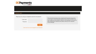 Extranet Log-in - DC Payments