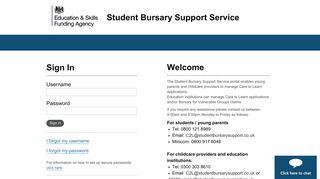 Student Bursary Support Service