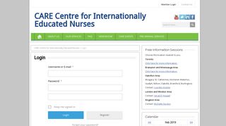 Login – CARE Centre for Internationally Educated Nurses
