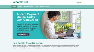 Accept Payments Online 24/7 with Pay My Provider | CareCredit