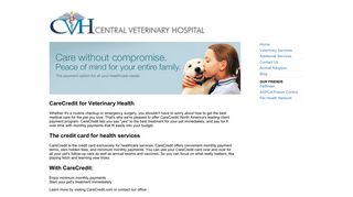 Care Credit | Central Veterinary Hospital