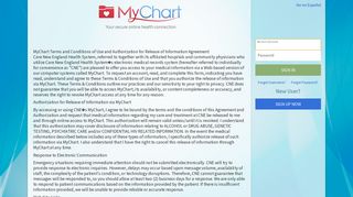 Terms and Conditions - MyChart - Login Page - Care New England ...