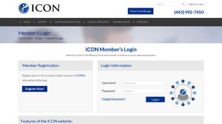 Member's Login - ICON - Intensive Care Online