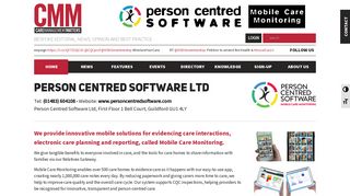 Person Centred Software Ltd - Mobile Care Monitoring - CMM