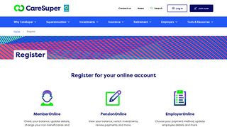 Register for your online account | CareSuper