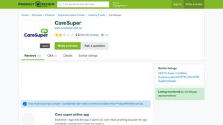 CareSuper Reviews - ProductReview.com.au