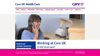 Working at Care UK | Careers | Care UK Healthcare