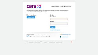 Care UK Rewards: Sign In