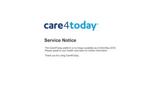 Care4Today - Notice