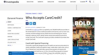 Who Accepts CareCredit? - Investopedia